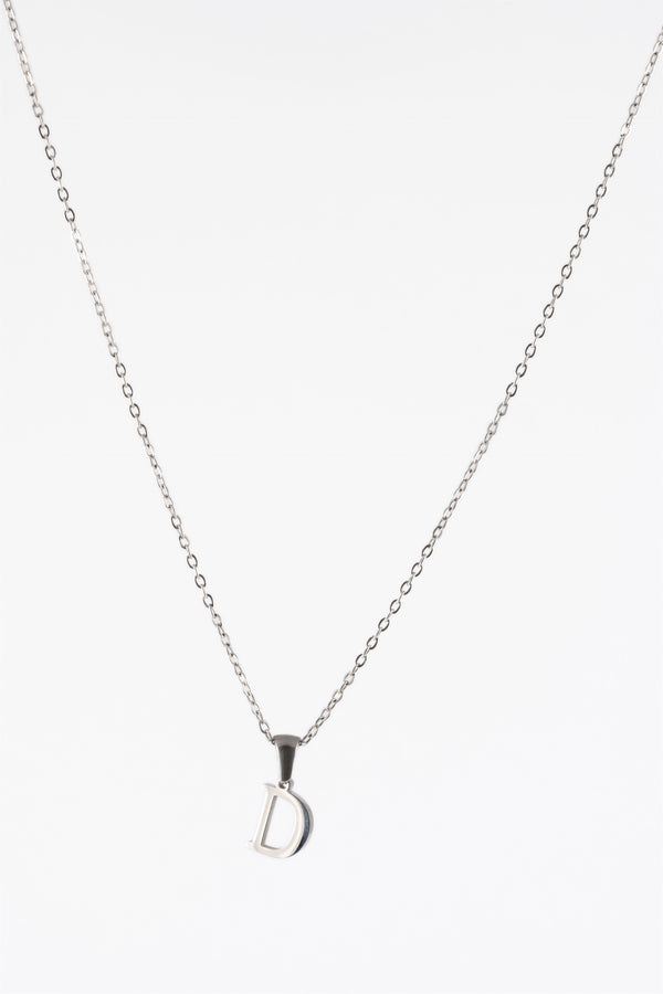 WATERPROOF SILVER METAL INITIAL D CHAIN
