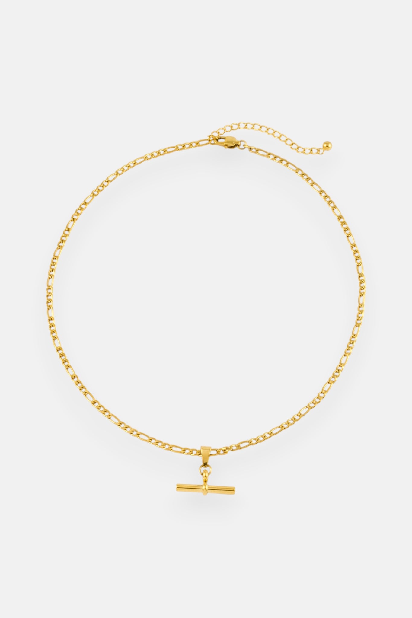WATERPROOF GOLD FINE FOB CHAIN NECKLACE