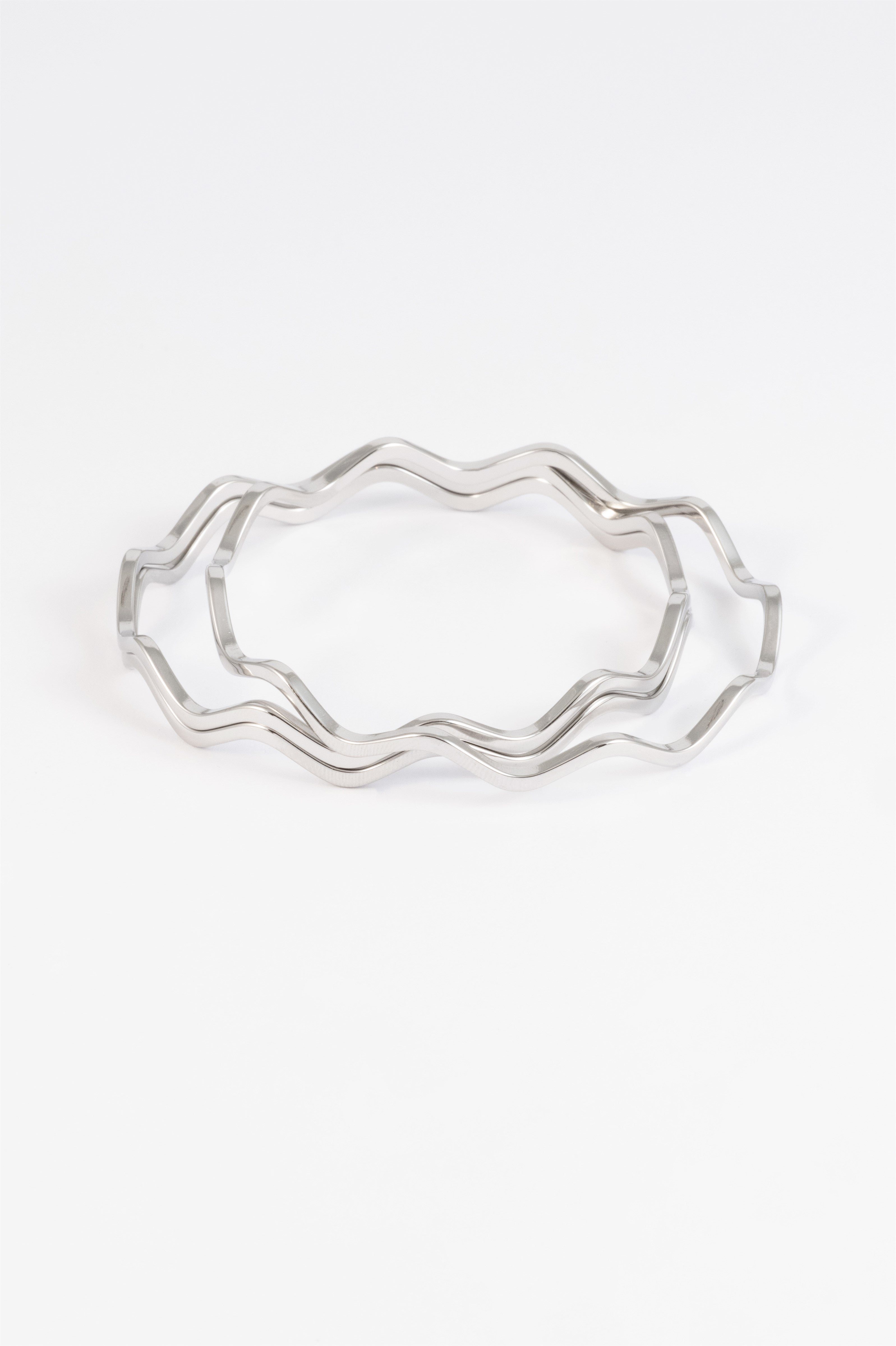 SILVER MULTI-PACK ZIG ZAG BANGLES