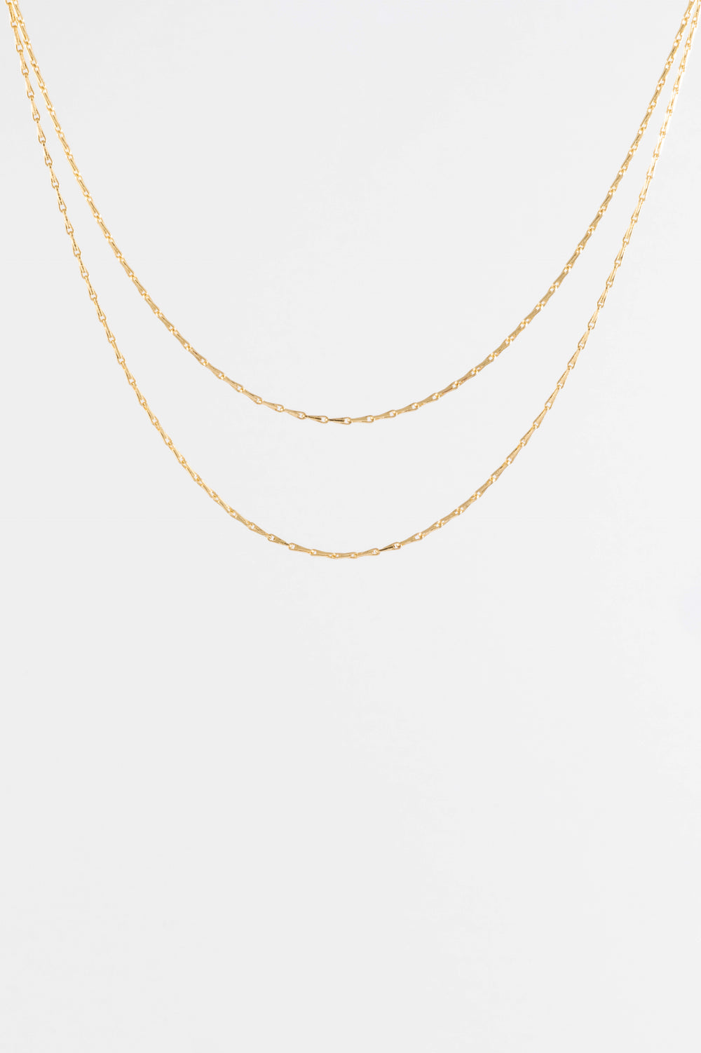 GOLD MULTI STRAND CHAIN NECKLACE
