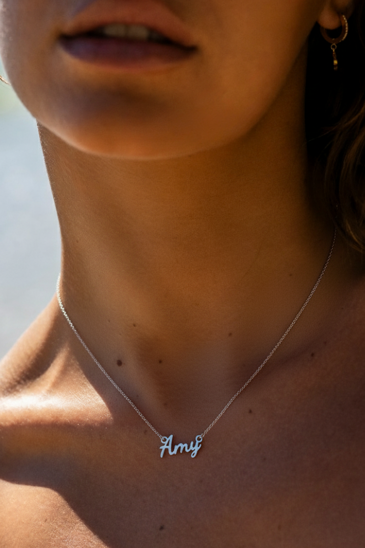 SILVER PERSONALISED NAME NECKLACE